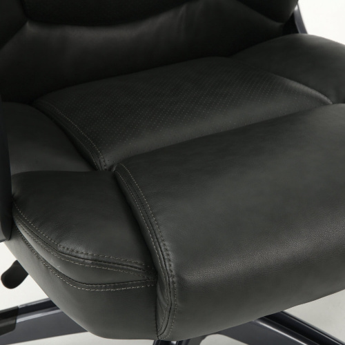Кресло руководителя Brabix Premium Favorite EX-577 кожа, серое 531935 фото 10